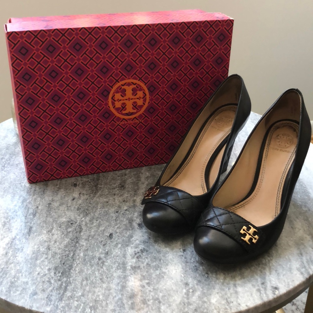 Tory Burch Closed Toe Wedge Mestico Quilted Shoe